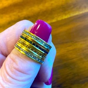 Joan Rivers signed stackable slim rings - 4 total